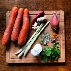 ingredienten thaise wortelsoep