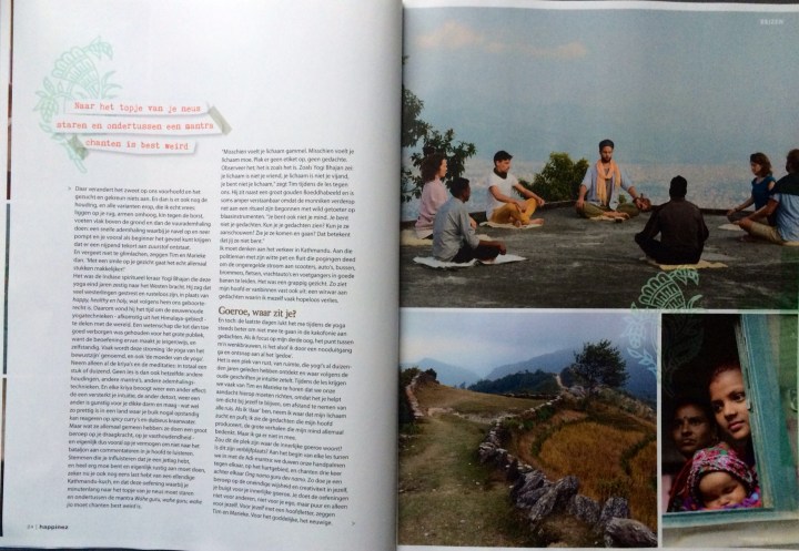 Kundalini Yoga Amsterdam in Nepal en Happinez blz 3