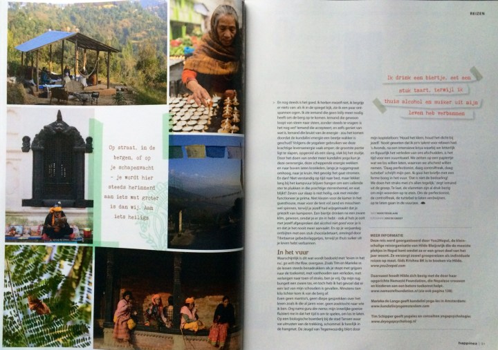 Kundalini Yoga Amsterdam in Nepal en Happinez blz 6